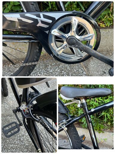 中古自転車】アサヒドライド S3 26インチ子供車ジュニア車 (まち