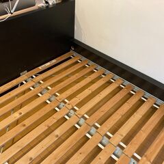 IKEA MALM BED ダブルサイズ イケア マルム 訳ありの画像