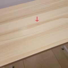 状態はよいが不具合があるデスク　高さ74cm、天板幅80cm×奥行45.5cm　勉強用机　パソコンデスク　PCデスクの画像
