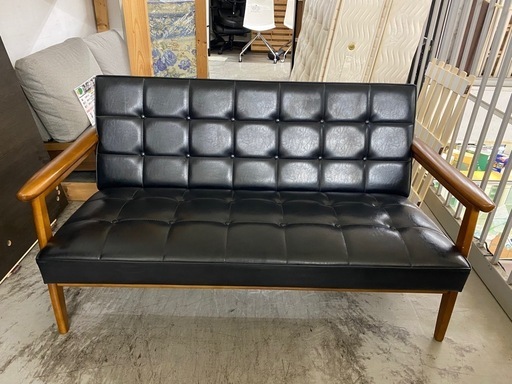 【愛品館 江戸川店 】 kチェア 2シーター スタンダードブラック karimoku60（カリモクロクマル）