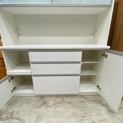 【愛品館 江戸川店 】2枚スライド扉 ワイドキッチンボード MATSUDA（松田家具）の画像