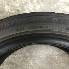 ☆215/45R17 87W DUNLOP   DIREZZA  DZ101 中古　１本の画像
