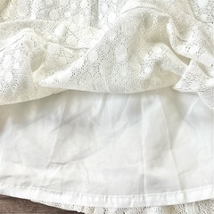 【美品】LOVE doll❤フレアスカート　白レース　ミモレ丈の画像