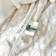 【美品】LOVE doll❤フレアスカート　白レース　ミモレ丈の画像