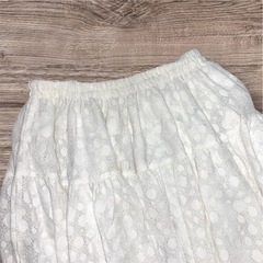 【美品】LOVE doll❤フレアスカート　白レース　ミモレ丈の画像