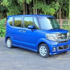 🅾️‼️ HONDA N BOX CUSTOM 2016 BLUE |車検2年間⭕️走行９万キロ⭕️ナビ／テレビ⭕️ドライブレコーダー⭕️ETC⭕️の画像