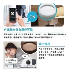 【引取り限定】+Style LEDシーリングライト 6畳 調光 調色 電球色 昼光色 リモコン付きの画像