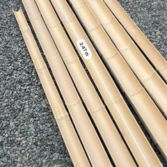 流しそうめん用竹の画像