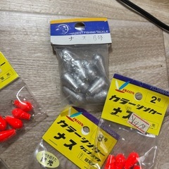 【未使用】ナス型カラーシンカー 各サイズ9点セット FUJIWARA 夜光・蛍光タイプなどの画像