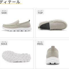 未使用　￥3,980 税込↓　[kamafy] ローファー メンズ カジュアル ドライビング デッキシューズ メンズ スニーカー キャンバスシューズ 軽量 紐なし ビジネス 紳士靴 職場用 通勤 歩きやすいの画像