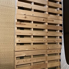 パレットベッド　ひのきの画像