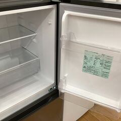 AQUA 2023年製 2ドア冷蔵庫 スタイリッシュシルバー 135L 495m AQUA 135L 2ドア 冷凍・冷蔵庫 135L（型番おまかせ） AQUA