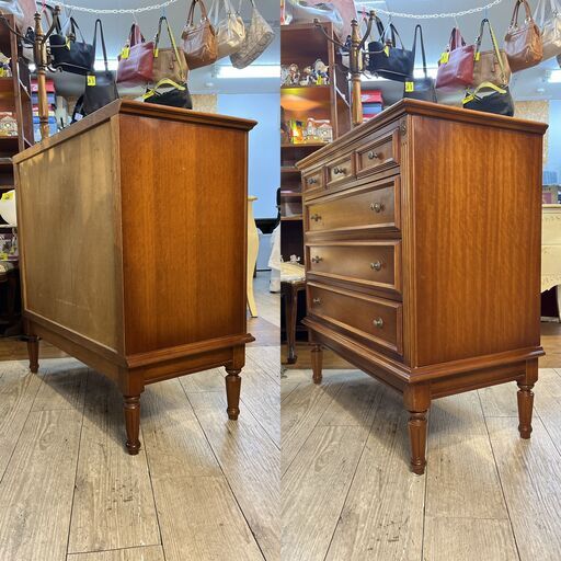 アンティーク 西洋クラシック チェスト 4段 横幅90cm奥行45cm高さ90cm