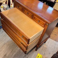 アンティーク 西洋クラシック チェスト 4段 横幅90cm奥行45cm高さ90cm★買取帝国 志木店の画像