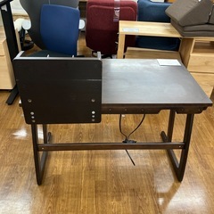 Karino (カリモク) 学習机　ラック・サイドワゴン付き　ブラウン　鍵欠品　【トレファク　川越】の画像