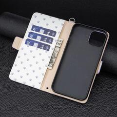 iPhone 16 Plus❣️カバー ケース 手帳 可愛い 猫足跡 ストラップの画像
