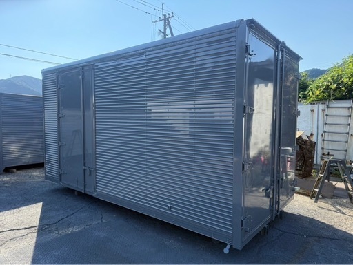 No.934 アルミバン 3t 車 アルミ 箱 バイク 倉庫 トラック コンテナ 米 保管庫 物置 DIY