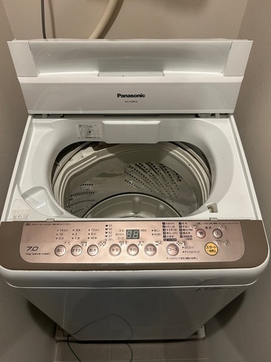 Panasonic 洗濯機 2021年製 引き取り限定　2月22日　20時まで！ 引取り限定 Panasonic 洗濯機 7kg (さと吉) 住吉大社の生活家電