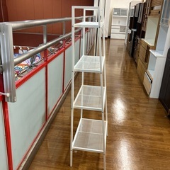 IKEA オープンシェルフ　4段　メッシュ　ホワイト　【トレファク　川越店】の画像