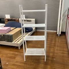 IKEA オープンシェルフ　4段　メッシュ　ホワイト　【トレファク　川越店】の画像