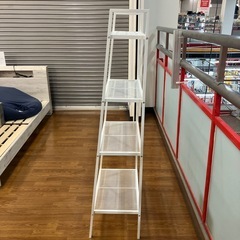IKEA オープンシェルフ　4段　メッシュ　ホワイト　【トレファク　川越店】の画像