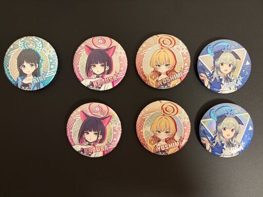 韓国限定 ブルーアーカイブ3周年 缶バッジ アクリルキーホルダー セット ブルアカブルーアーカイブ韓国版3周年ホログラム缶バッチセット