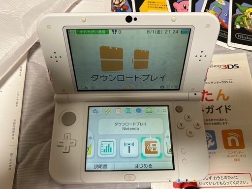 new nitendo 3ds ピンクホワイトLL 美品