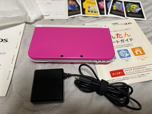 new nitendo 3ds ピンクホワイトLL 美品