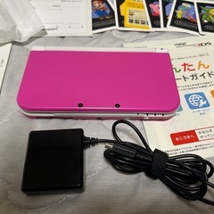 new nitendo 3ds ピンクホワイトLL 美品の画像