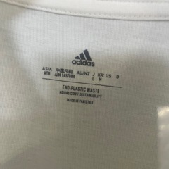 adidasアディダスW WOVN グラフィックTシャツ ホワイト　サイズLの画像
