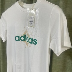 adidasアディダスW WOVN グラフィックTシャツ ホワイト　サイズLの画像