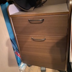 デスク＆収納セット　ニトリ　※他投稿の家電家具と一緒に引き取ってくれる方優先します　　の画像