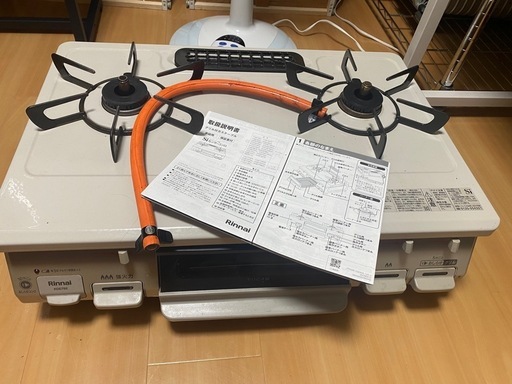 Rinnai KG67BEガスコンロ 2バーナー オーブン付き 2022年製