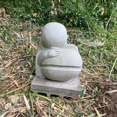 ネズミ小坊主像置物　石像　石仏　　の画像