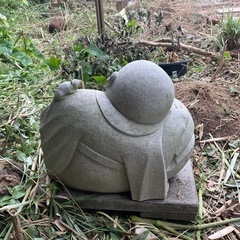 ネズミ小坊主像置物　石像　石仏　　の画像