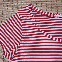 Dressterior フレンチスリーブ　ボーダーシャツの画像