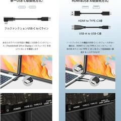 大特価❣️デュアルディスプレイ トリプルモニター 15.6インチFHDの画像
