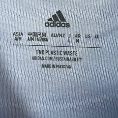 adidasアディダスW WOVN グラフィックTシャツ ブルー　サイズLの画像