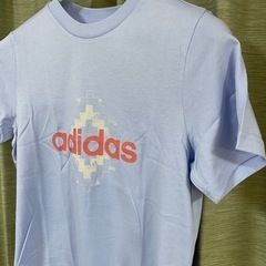 adidasアディダスW WOVN グラフィックTシャツ ブルー　サイズLの画像