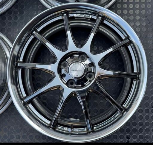WORK XSA 戦　17インチ　4本セット アルミ WORK 戦 XSA 17×7J 4本SET PCD114.3mm +45 ハブ径73mm