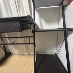 ニトリ デスク 棚付きの画像