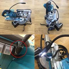 makita マキタ 100V 165mm スライドマルノコ 動作確認済み ライト根元補修あとあり LS0612FL 中古 ジャンク品 【工具専門店 テイクハンズ金沢野々市店】の画像
