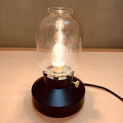 IKEA（イケア）TARNABY テーブルランプ（チャコール,）25 cm・調光可能の画像