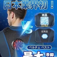 2　ペルチェ ベスト 超大冷却面 冷却ブレート付き 20000mAh大容量 冷却 バッテリーセット 冷却服 -28℃瞬間冷却の画像