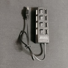【USB ハブ】 USBハブ4ポート　USB2.0 ON OFFスイッチ付きの画像