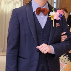 【結婚式】ミラーミラー　mirrormirror メンズシャツワイドカラーギンガム　Ｌサイズの画像