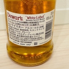 🥃デュワーズ ホワイトラベル 700ml（1800円→1000円）の画像