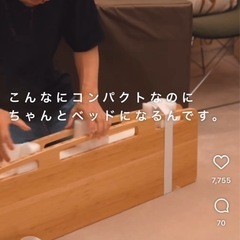 アコーディオンペーパーベッドの画像