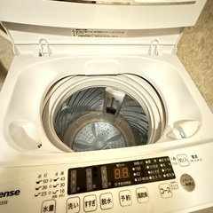 2025年２月購入　5.5kg 洗濯機　ハイセンスの画像