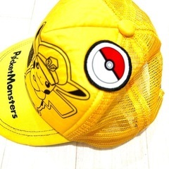 ポケットモンスター　キャップ　キャプテンピカチュウ　メッシュ　ポケモン　日除け　熱中症対策　おでかけ　日よけ　ぼうし　帽子　ハット　POKET MONSTERの画像